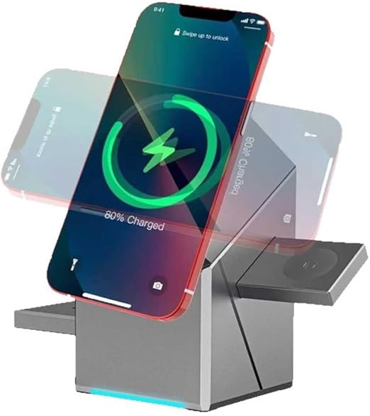 New Generation 3-in-1 Magnetic Pop-up Wireless Charging Station