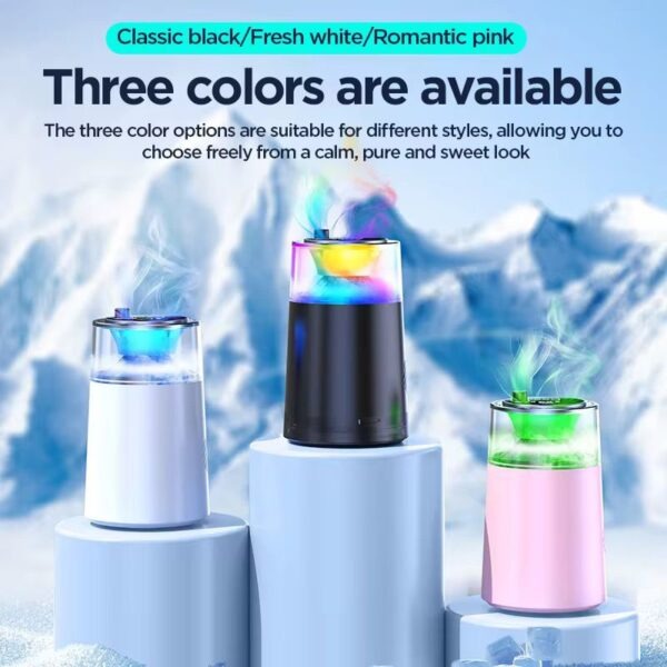 Smart Car Air Freshener – RGB Light with Relaxing Fog Effect